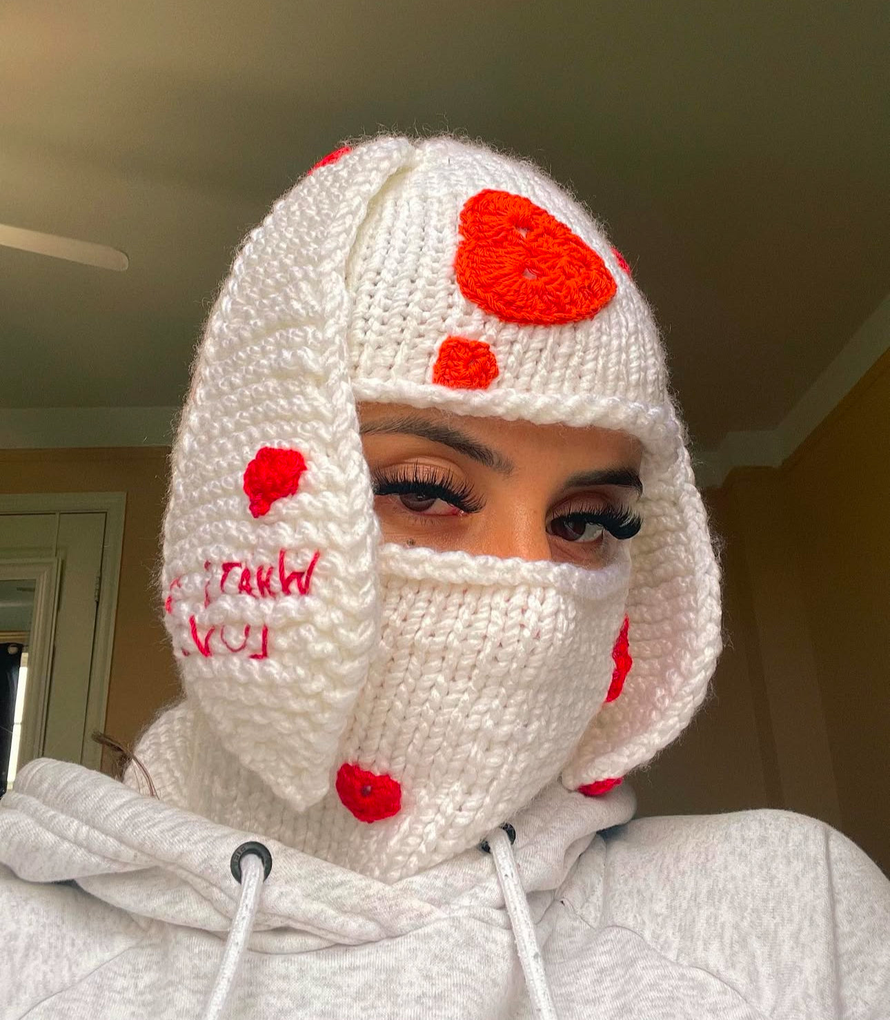 "What's Luv?" Bunny Ski Mask